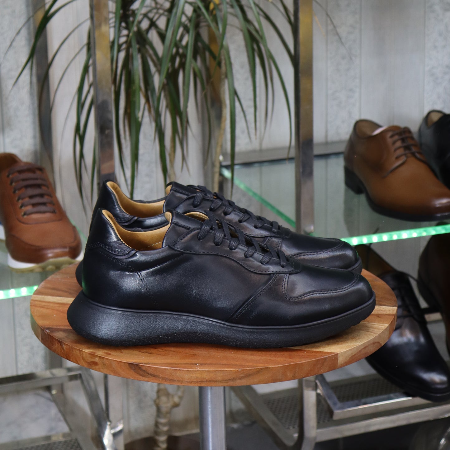 Basket_En_Cuir_Noir_Pour_Homme_-_Kokoe