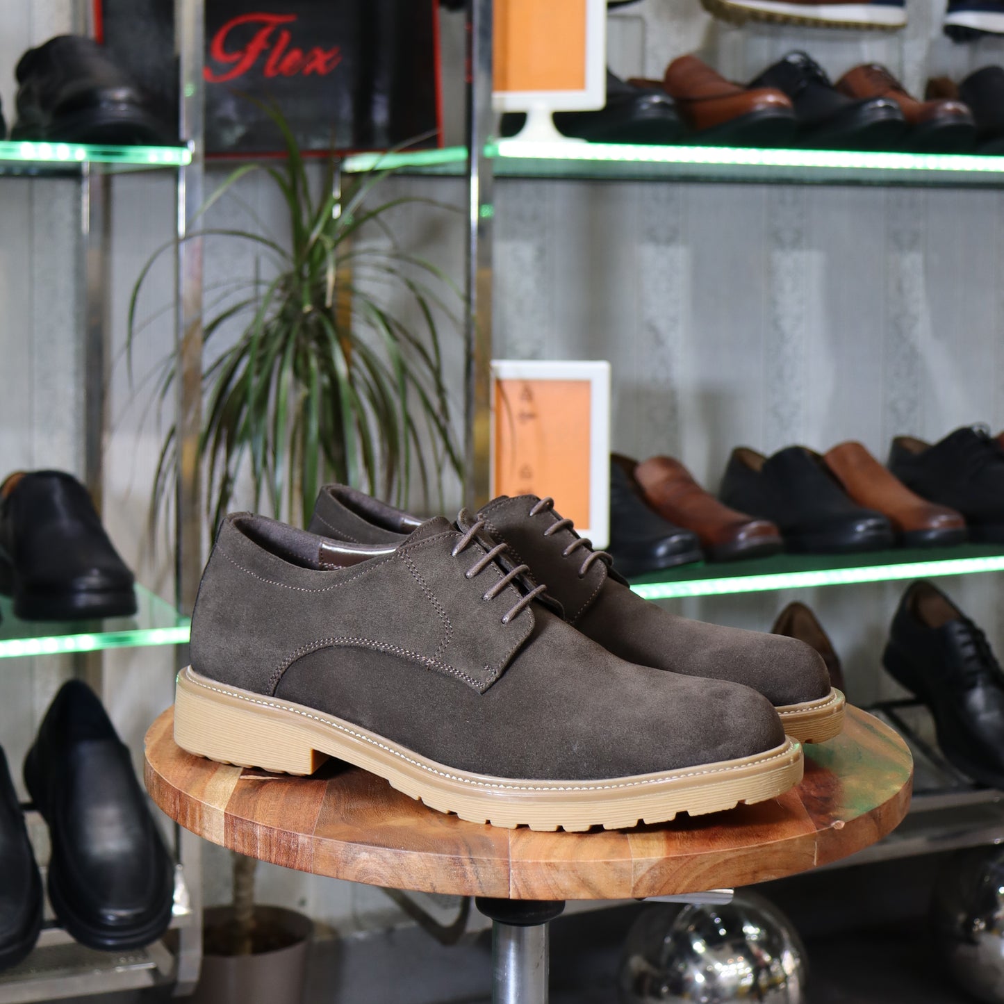 Dikens - Derby en cuir marron