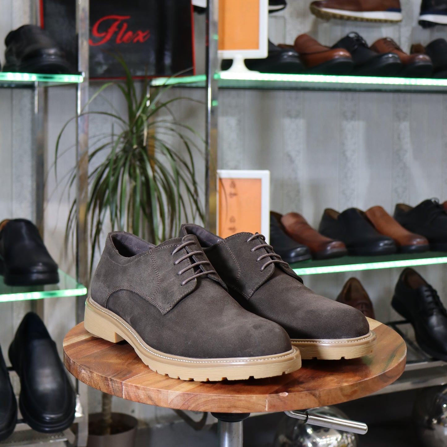 Dikens - Derby en cuir marron