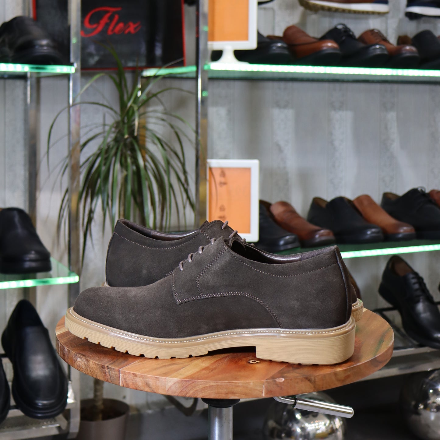 Dikens - Derby en cuir marron