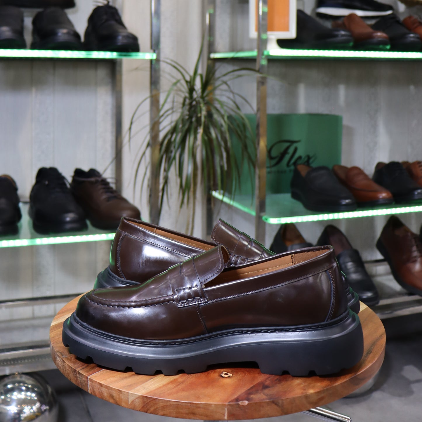 Mocassin Lennox Marron En Cuir Démasquable