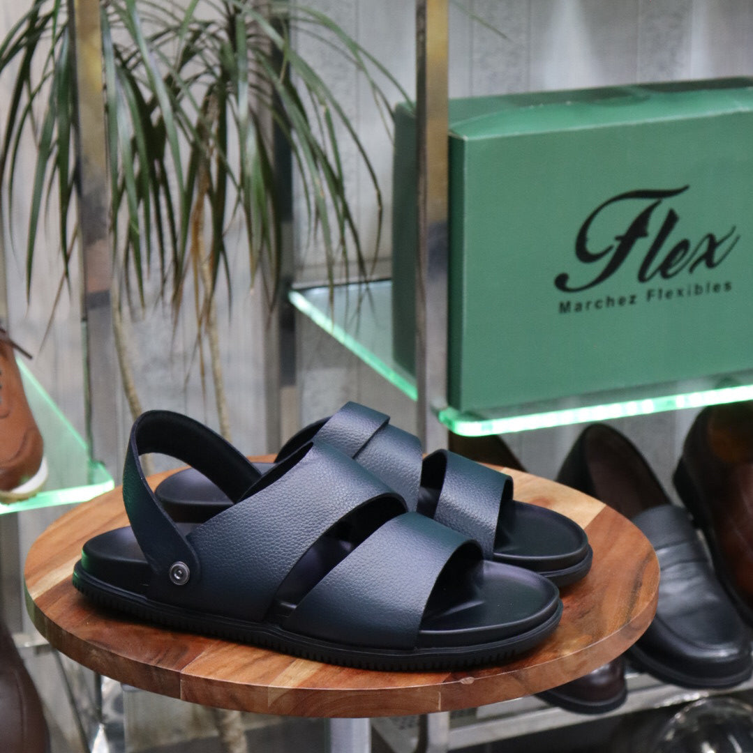 Sandales en cuir Bleu - Nerio