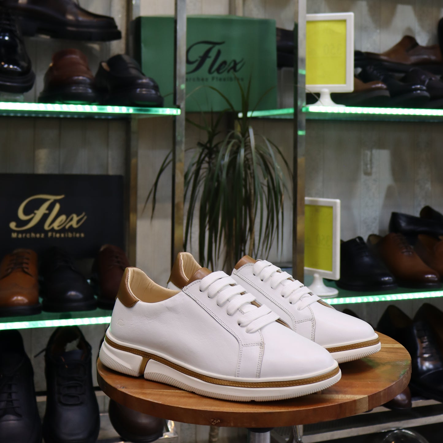 Basket En Cuir Blanc -ifni