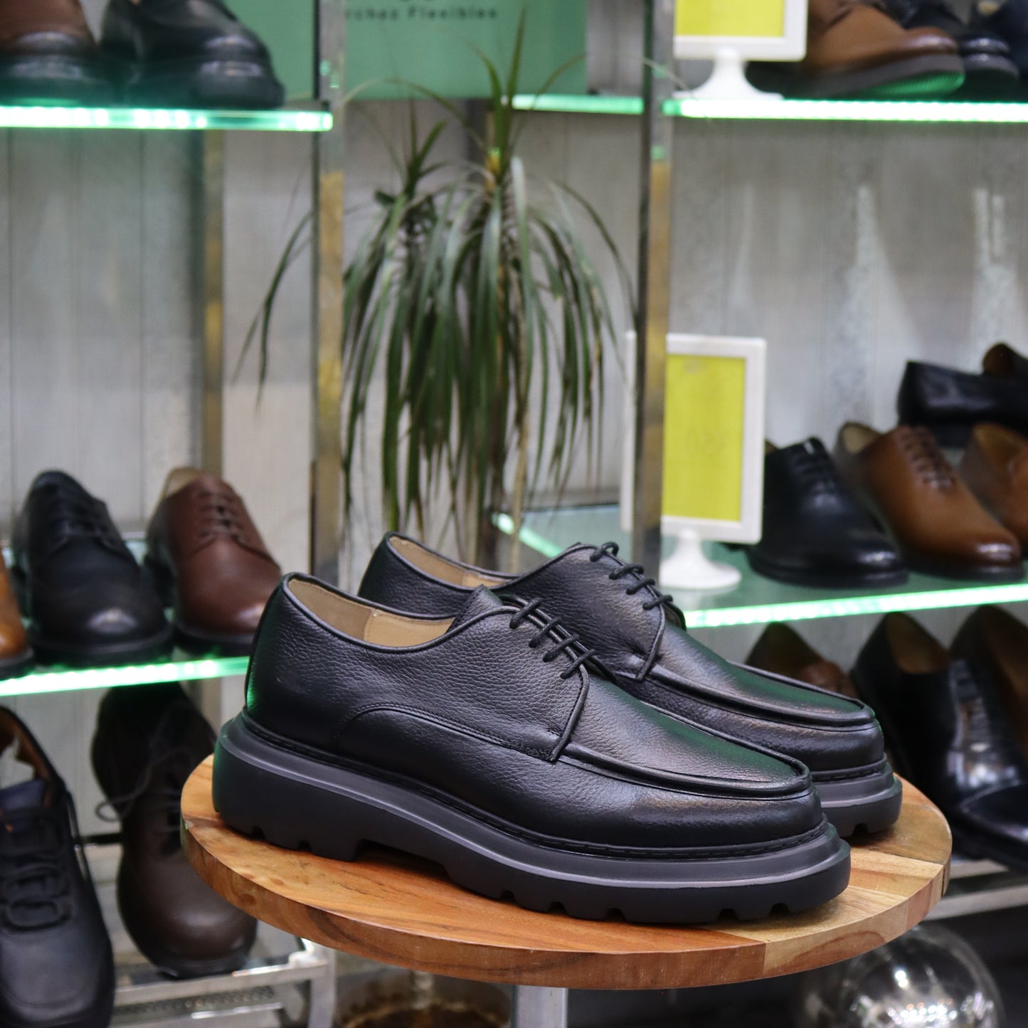 Chaussure Homme En Cuir Noir - Primo