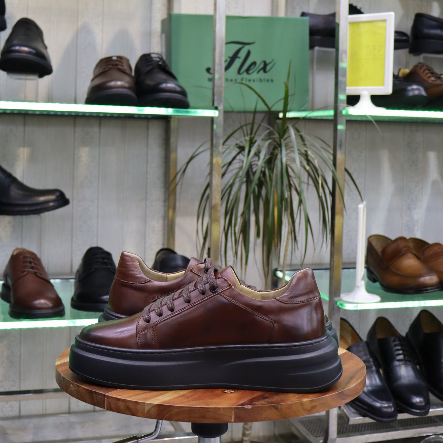 Basket en Cuir Marron 1 - Bart