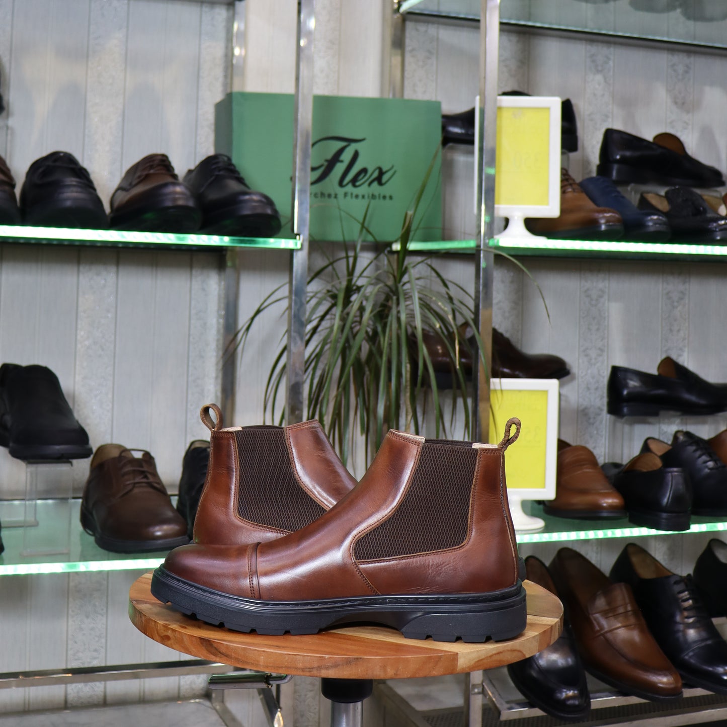 Bottine Chelsea En Cuir Marron - Mario