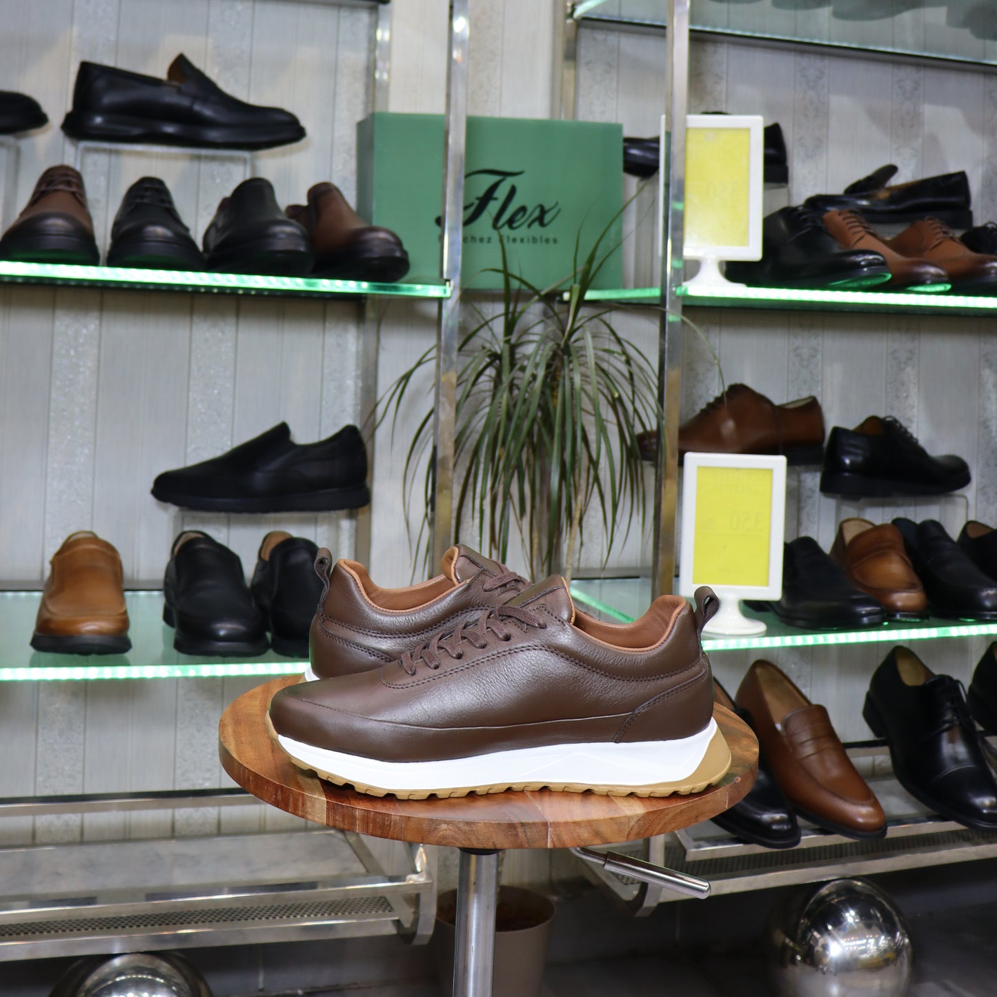 Basket En Cuir Marron - Zegga