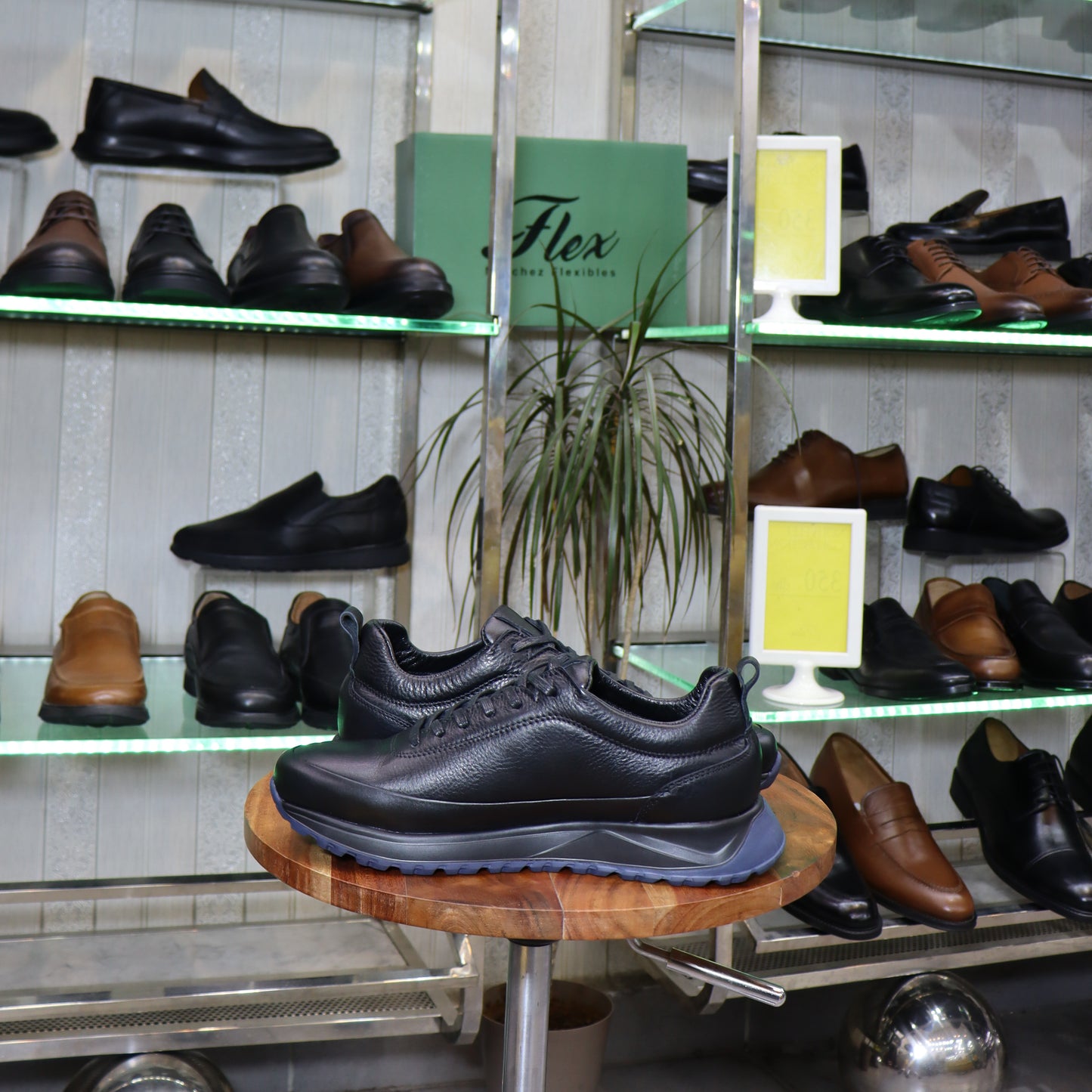 Basket En Cuir Noir - Zegga