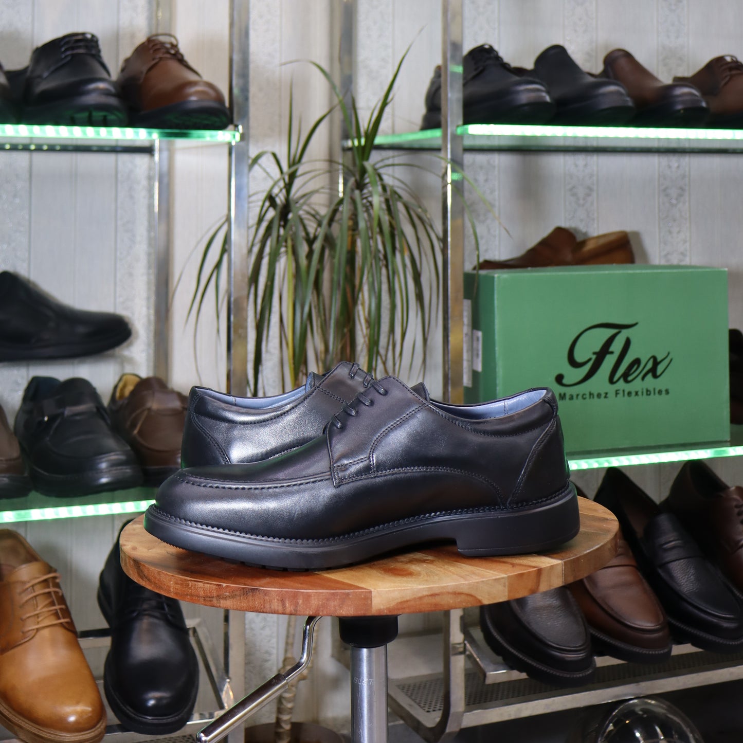 Chaussures Homme En Cuir Noir - Tanger