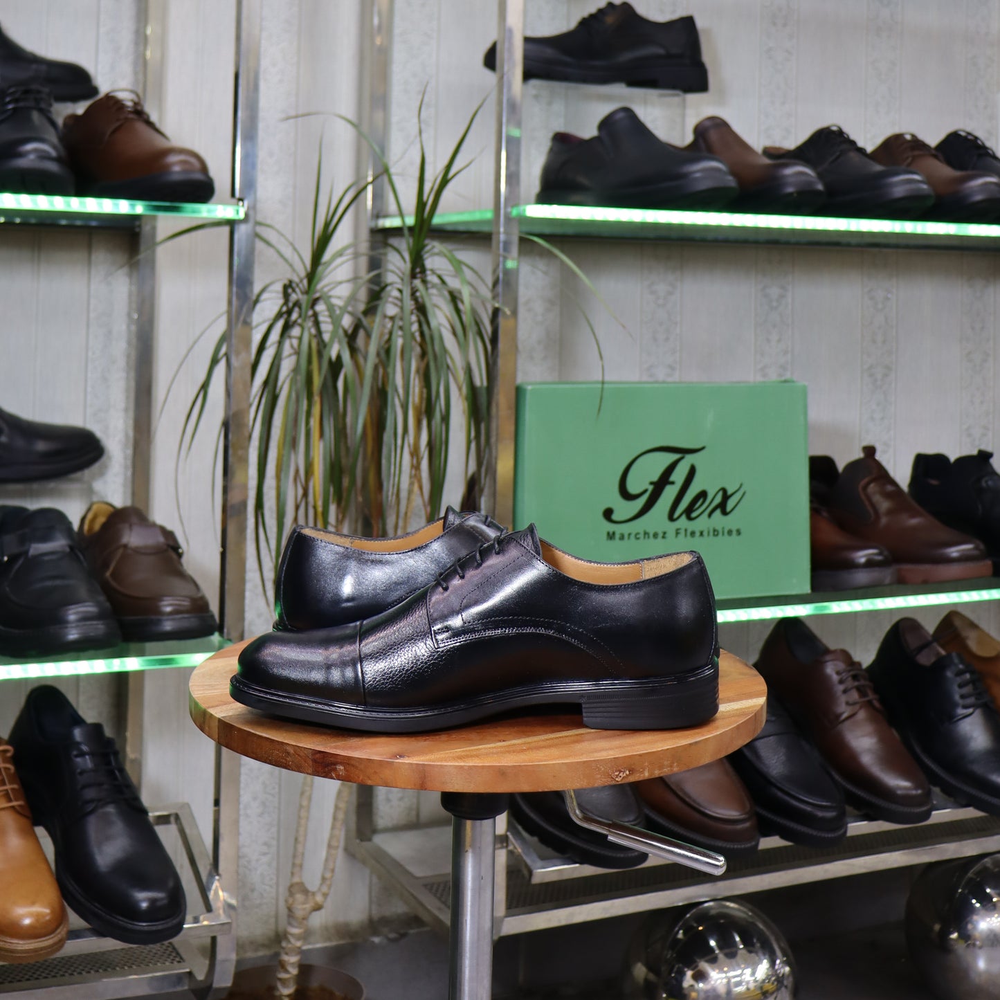 Chaussures Homme En Cuir Noir - Agadir