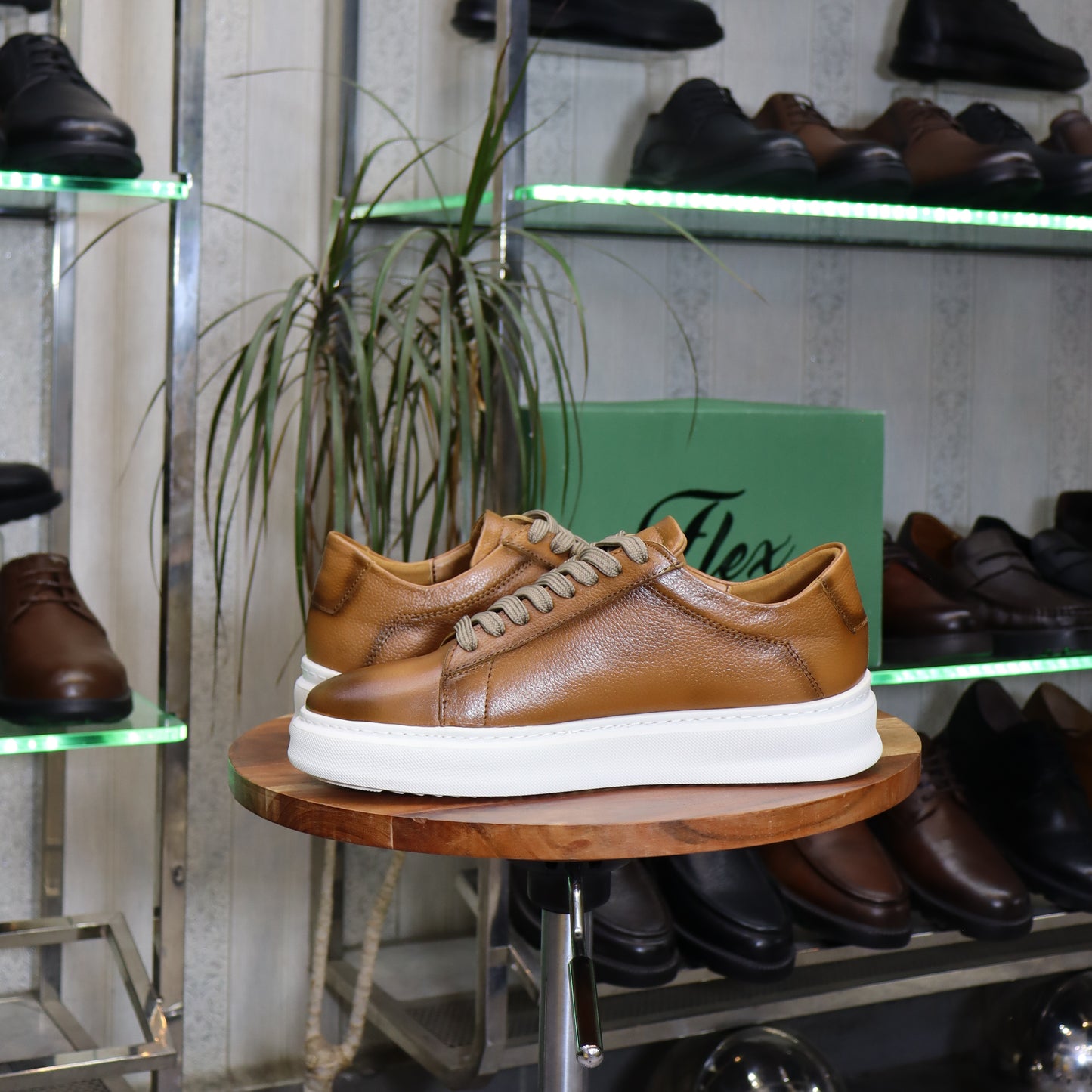 Basket En Cuir tabac - Essaouira