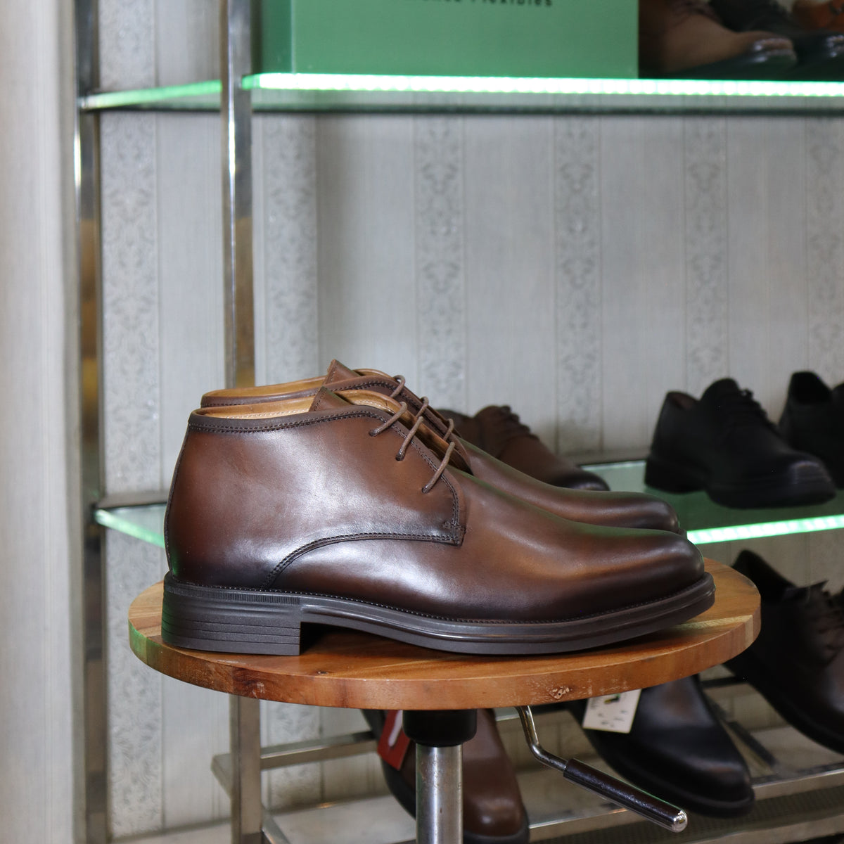 Bottine en Cuir Tabac Hommes – Skoura