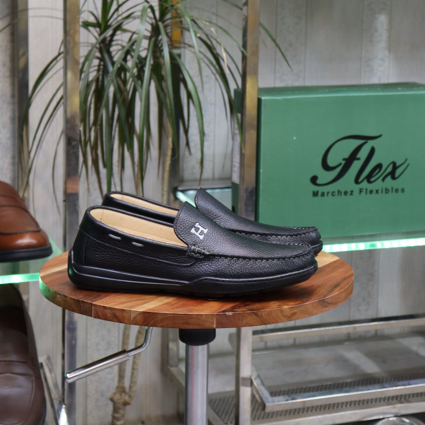 Mocassin En Cuir Noir - Lennox