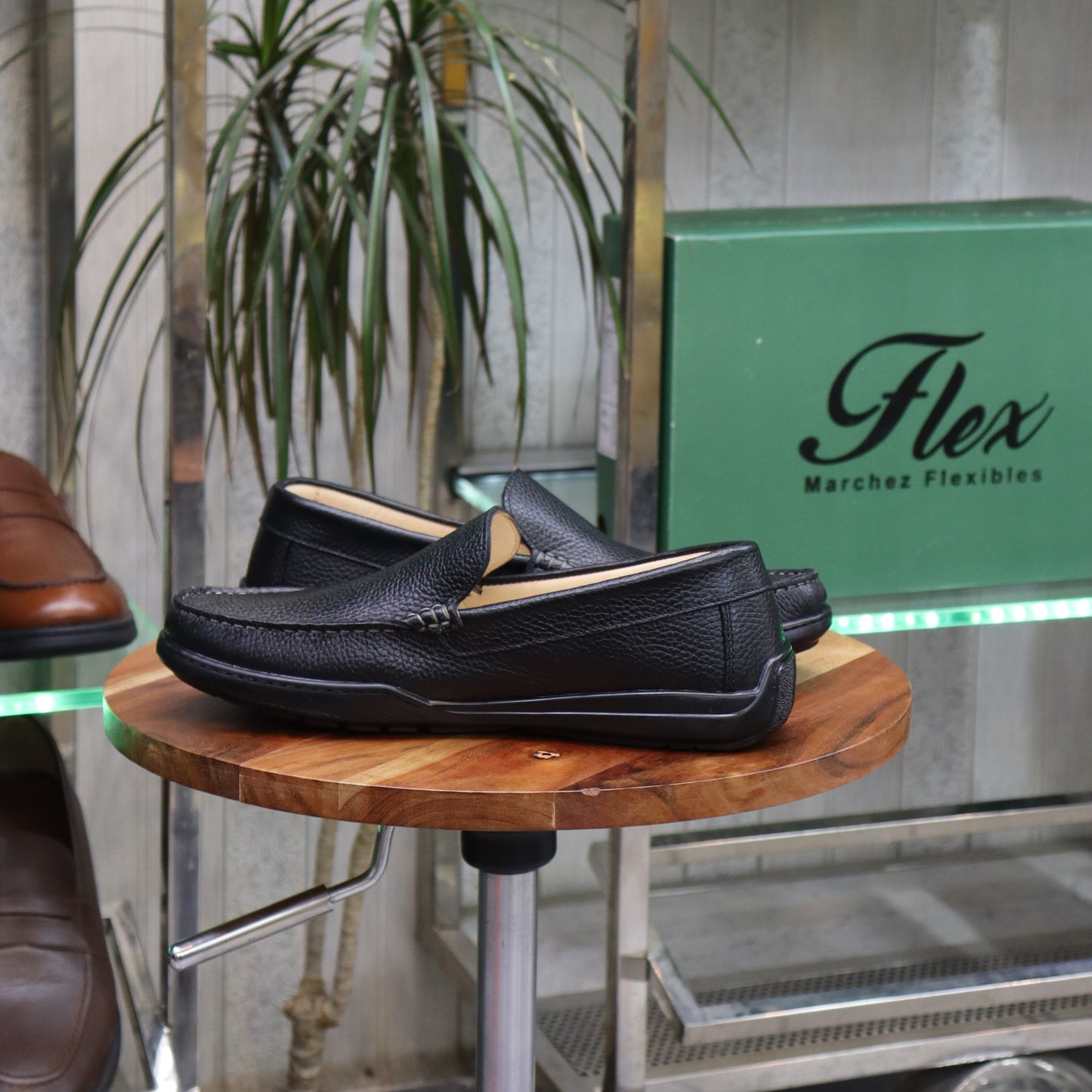 Mocassin En Cuir Noir - Lennox