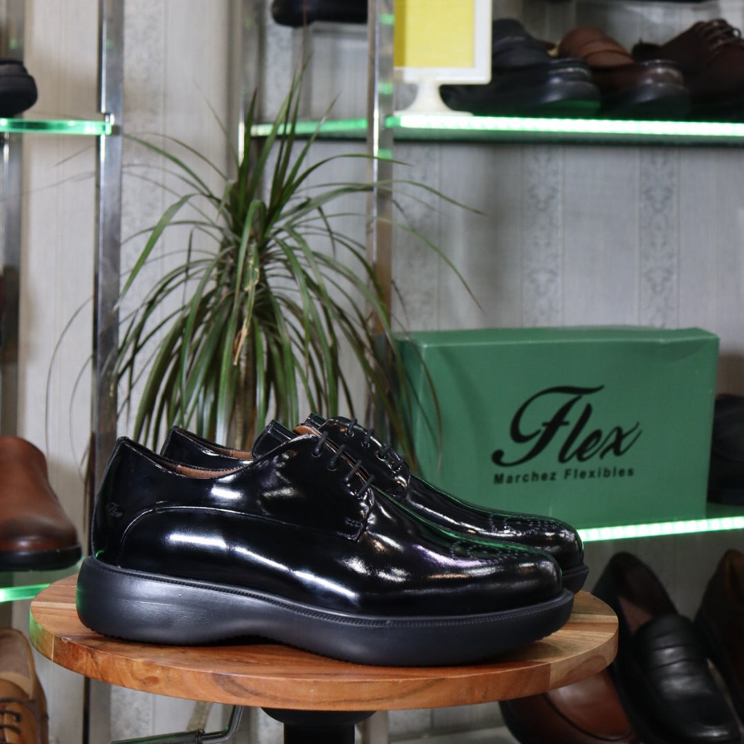 Mocassin Noir En Cuir Démasquable Saul