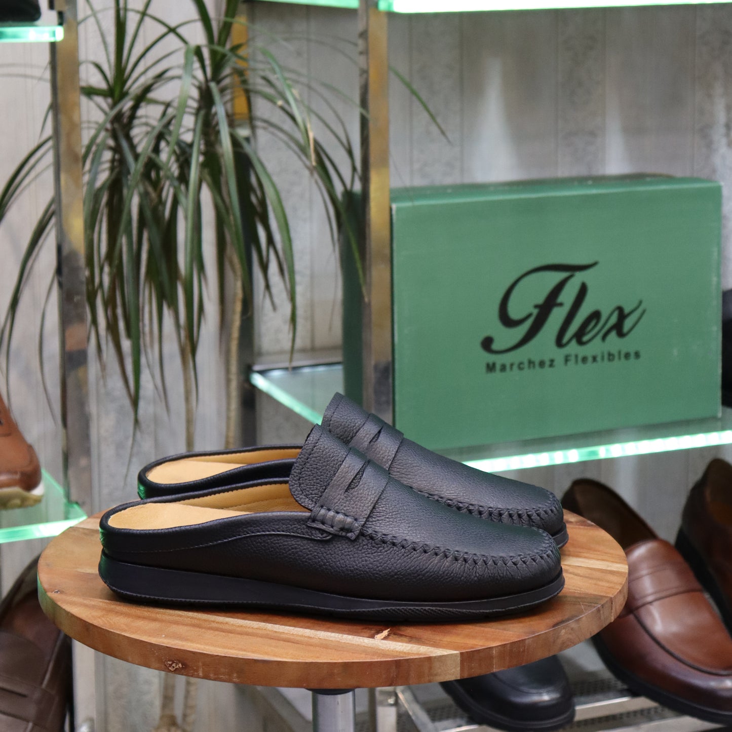 Mocassin en Cuir Noir - Joanni