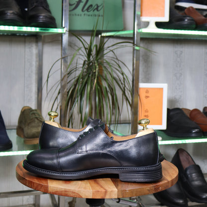 Chaussure Derby homme en cuir naturel marron - Flexshoes, confort et style marocain