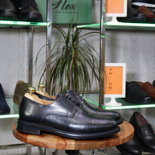 Chaussure Derby homme en cuir naturel marron - Flexshoes, confort et style marocain