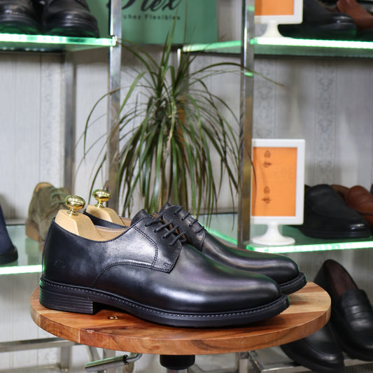 Chaussure Derby homme en cuir naturel marron - Flexshoes, confort et style marocain