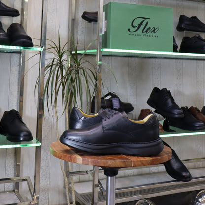 Chaussure Classique en Cuir Noir - L’Kaid