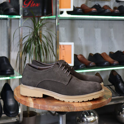 Dikens - Derby en cuir marron