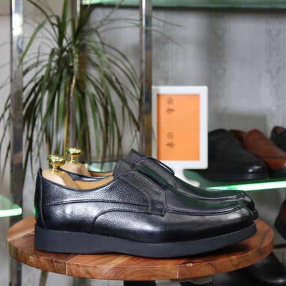 Chaussures en Cuir Noir grainé - Semelle EVA
