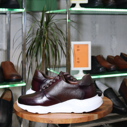 Basket  En Cuir Marron - Arman