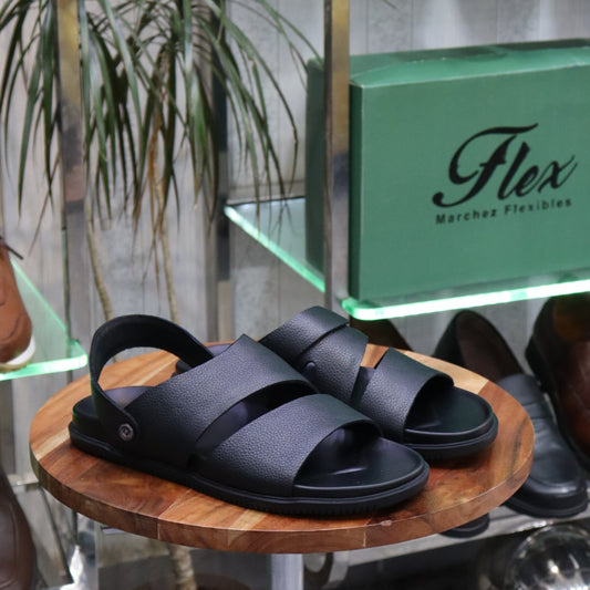 Sandales en cuir  Noir - Nerio