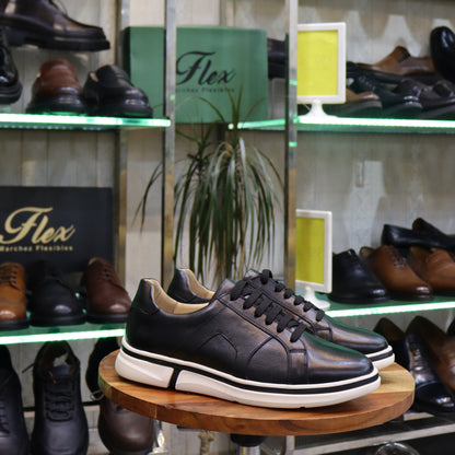 Basket En Cuir Blanc - Nerio