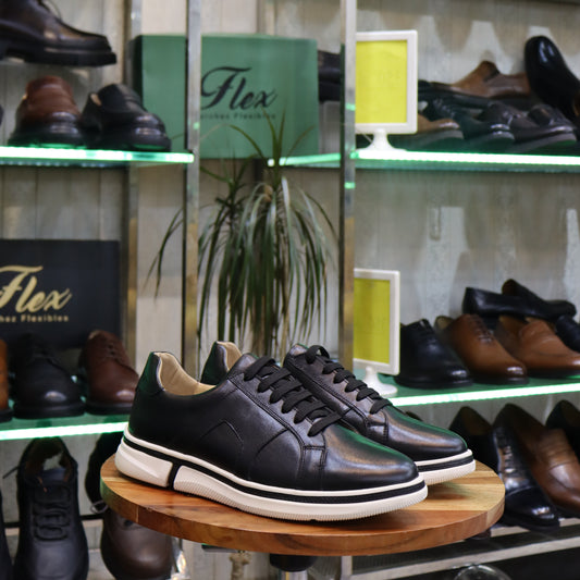 Basket En Cuir Blanc - Nerio
