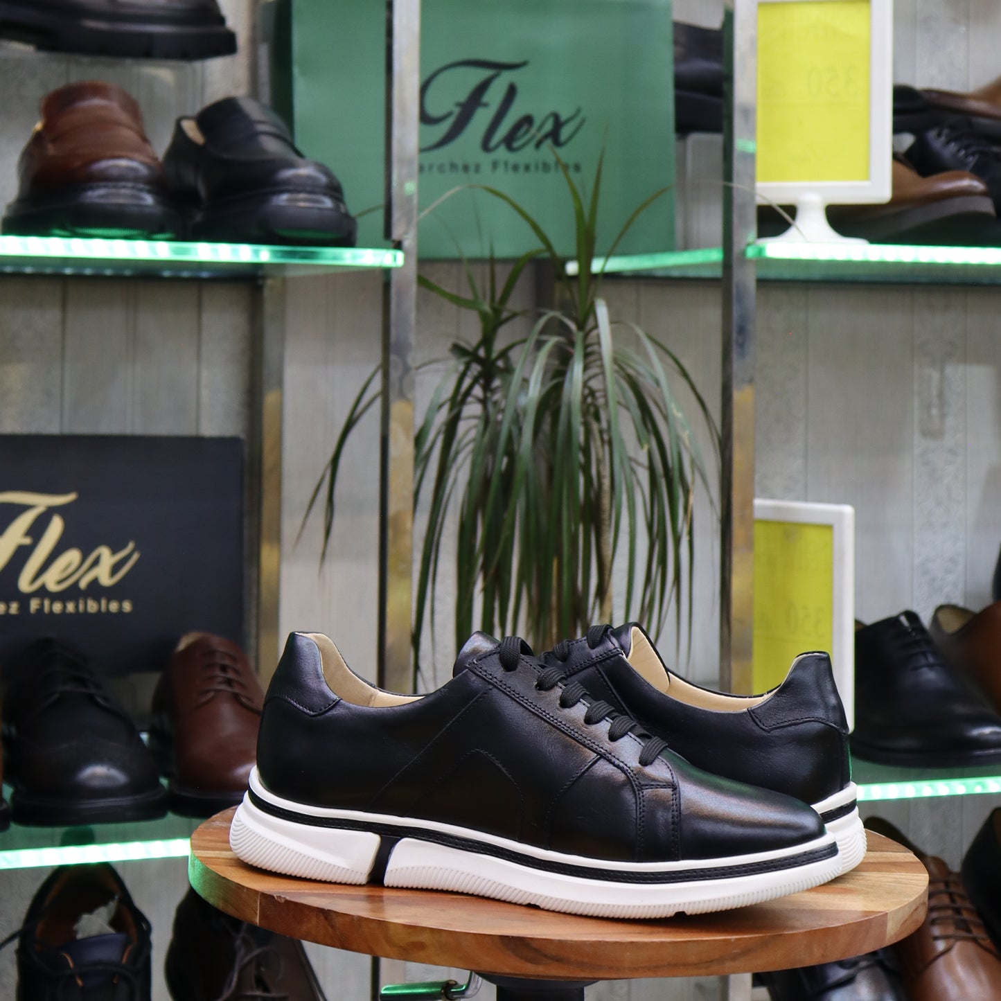 Basket En Cuir Blanc - Nerio
