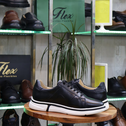 Basket En Cuir Blanc - Nerio