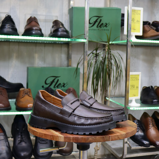 Chaussure Homme en Cuir Marron - Armad