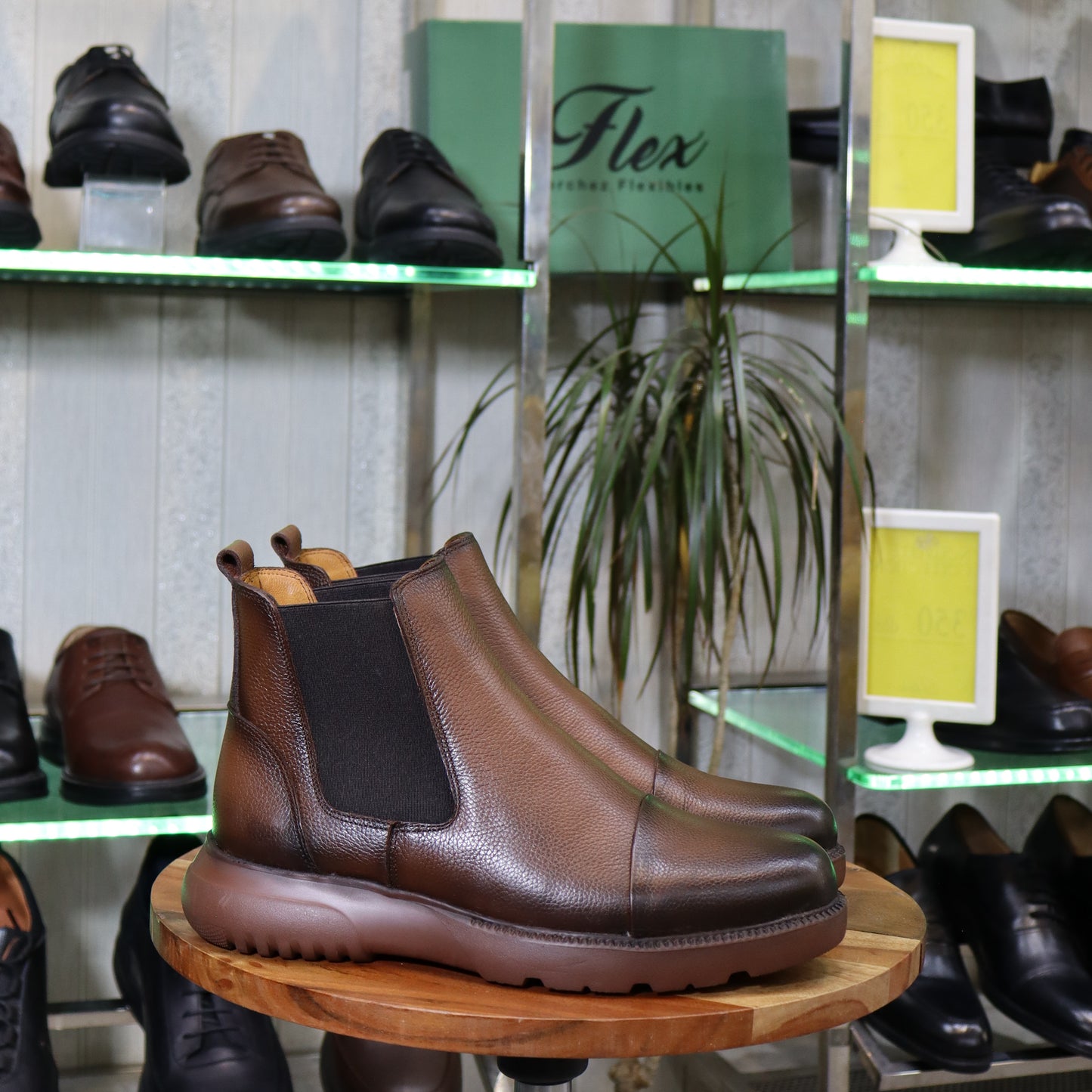 Bottine En Cuir Tabac - Tidsi