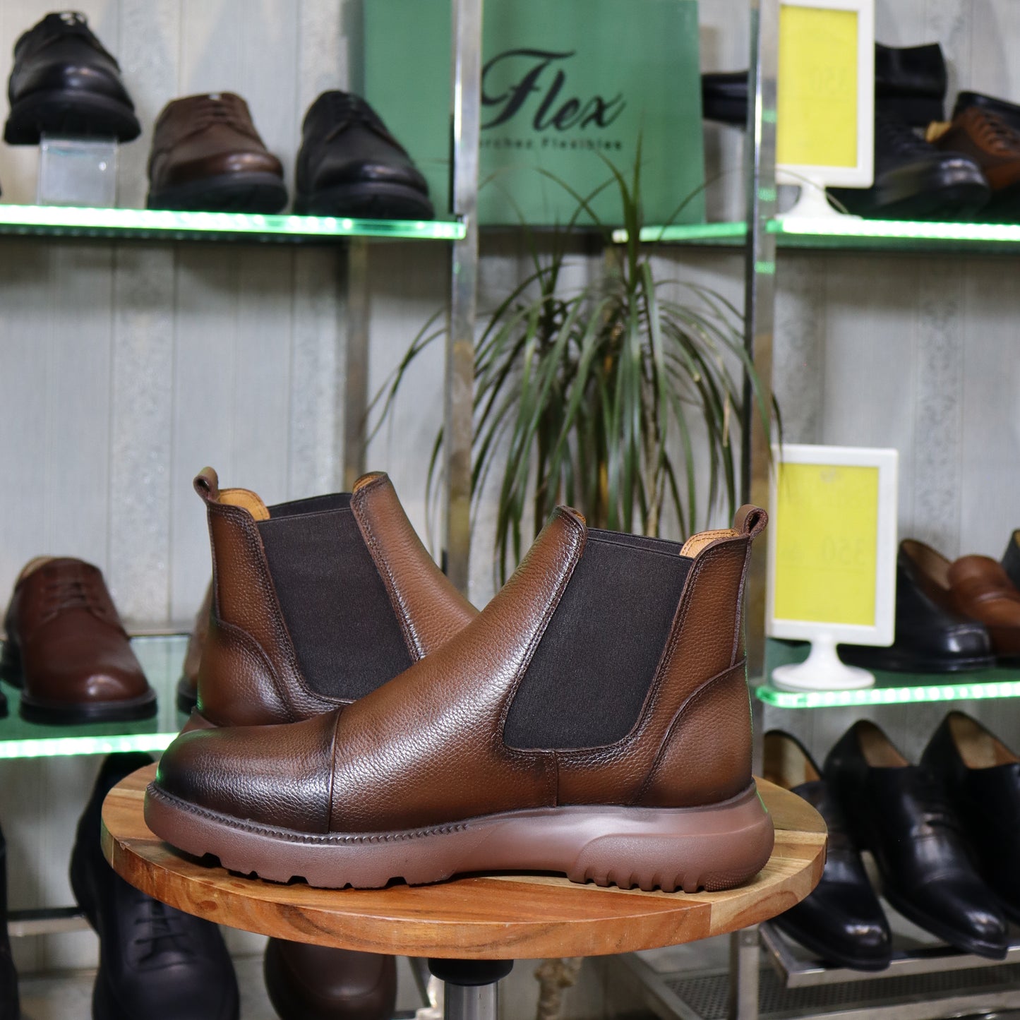 Bottine En Cuir Tabac - Tidsi