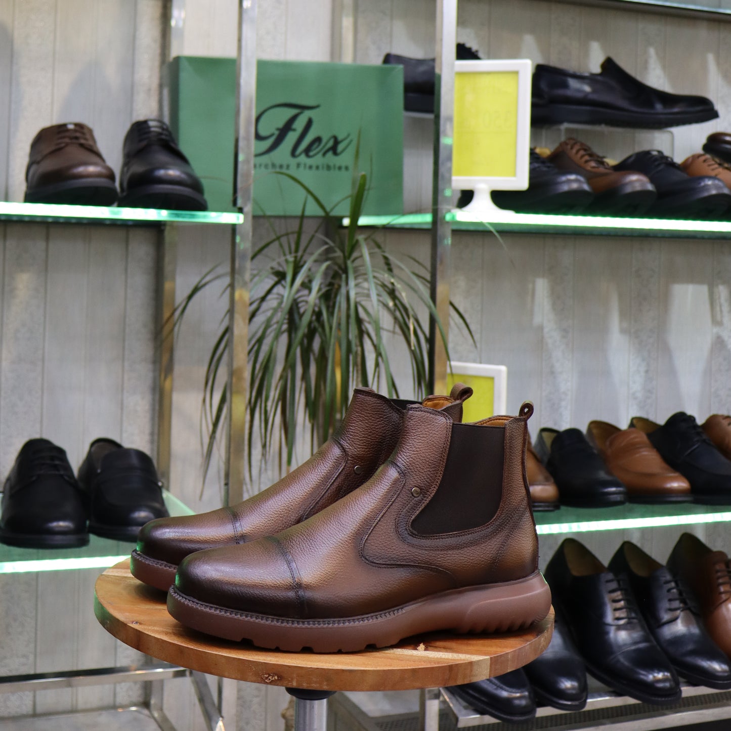 Bottine Chelsea En Cuir Tabac -  Astour