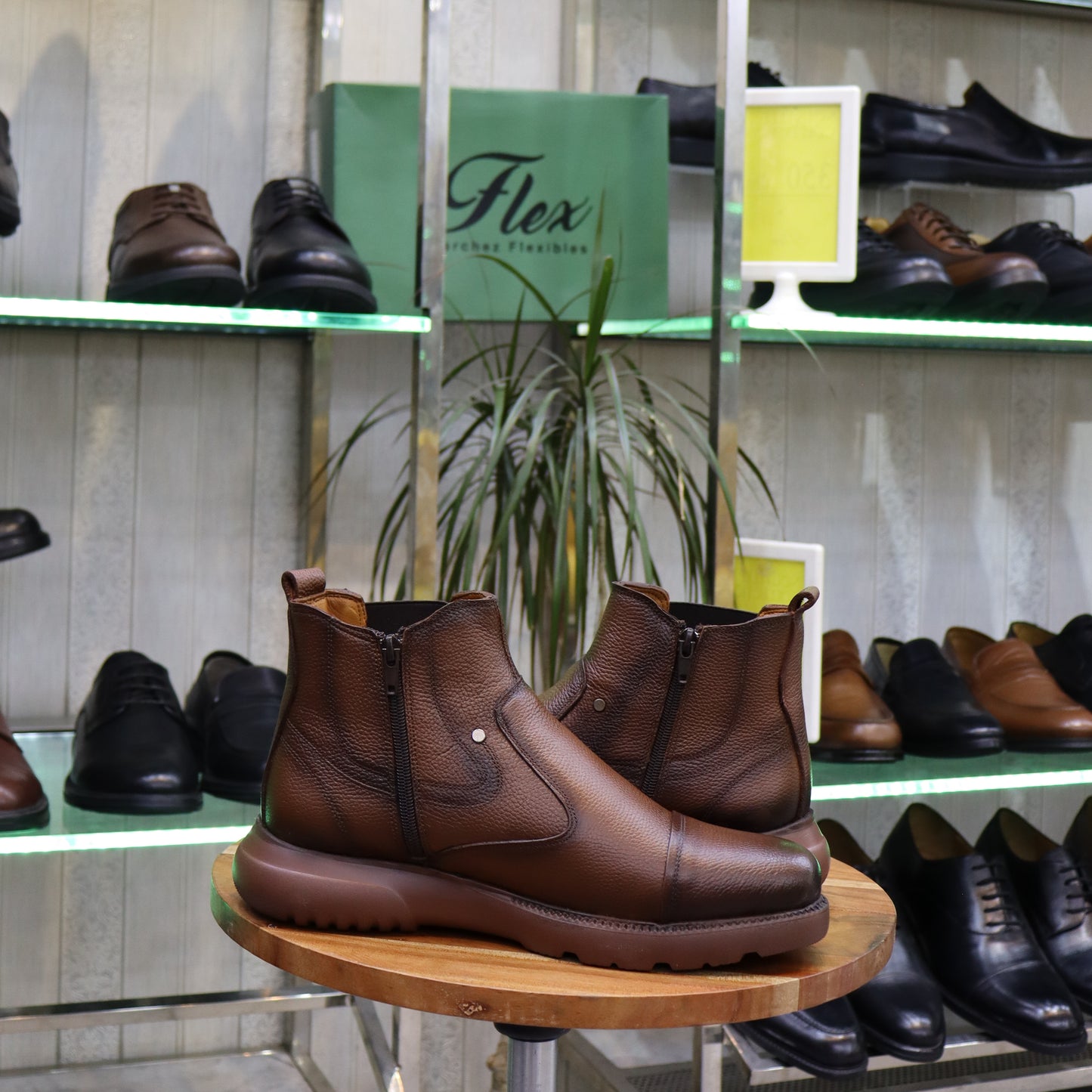 Bottine Chelsea En Cuir Tabac -  Astour