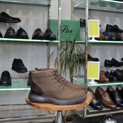 Bottine En Cuir Marron Nubuck - Sart