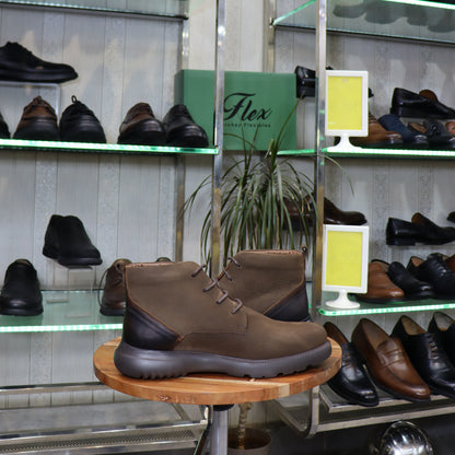 Bottine En Cuir Marron Nubuck - Sart