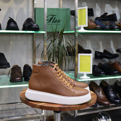 Bottine En Cuir Tabac - Kaid