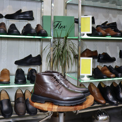 Bottine  En Cuir Marron - voge