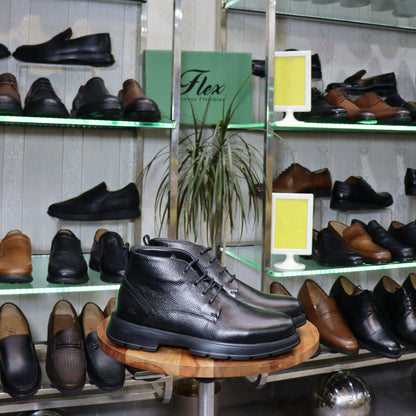 Bottine  En Cuir Noir - voge