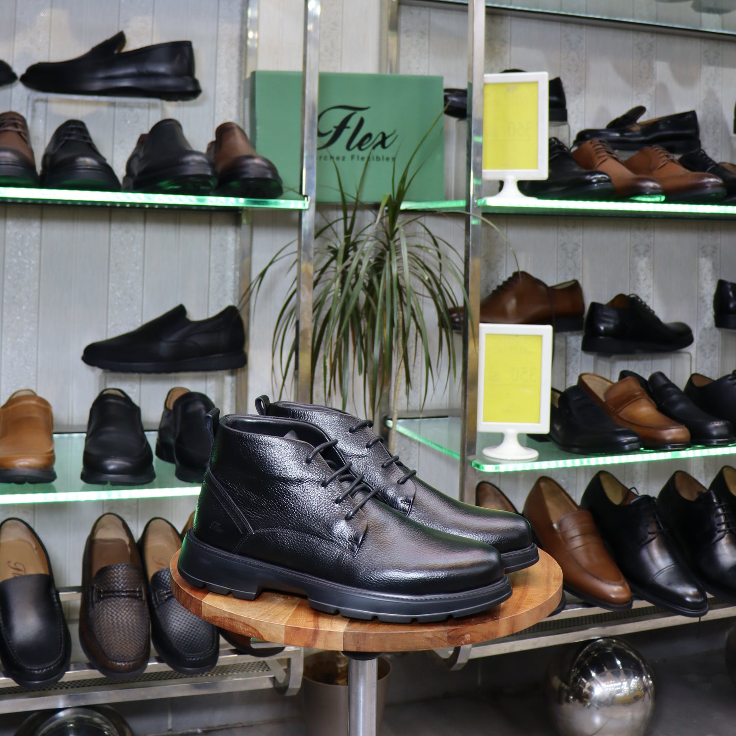 Bottine  En Cuir Noir - voge