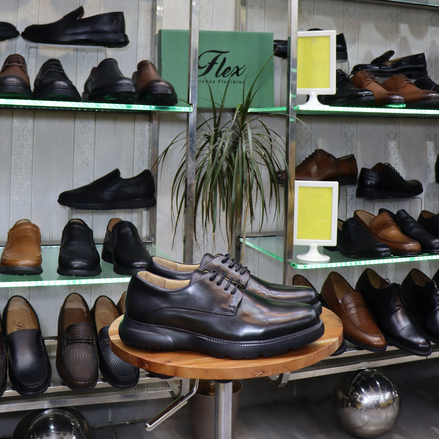 Chaussures Homme En Cuir Noir - Tidas