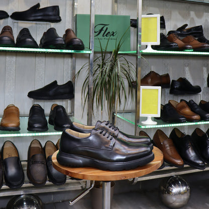 Chaussures Homme En Cuir Noir - Tidas