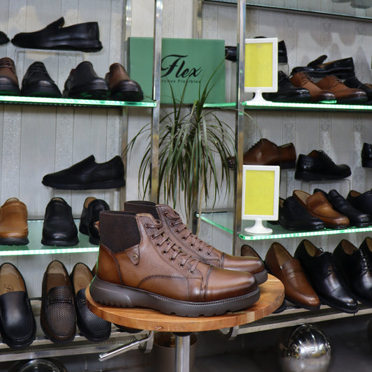 Bottine Chelsea En Cuir Marron - Assaka