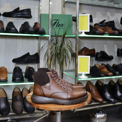 Bottine Chelsea En Cuir Marron - Assaka