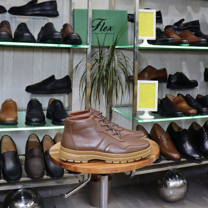 Bottine En Cuir Marron - Imlil