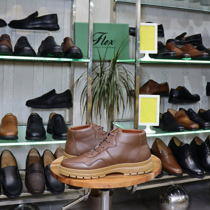 Bottine En Cuir Marron - Imlil