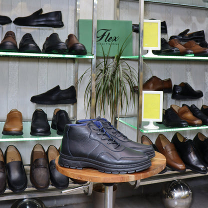 Bottine En Cuir Noir - Imlil